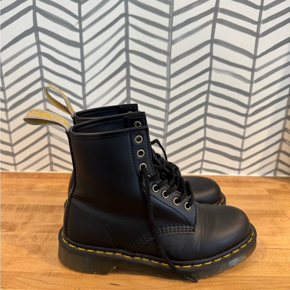 Dr. Martens Black Combat Boots - Picture 2 of 5